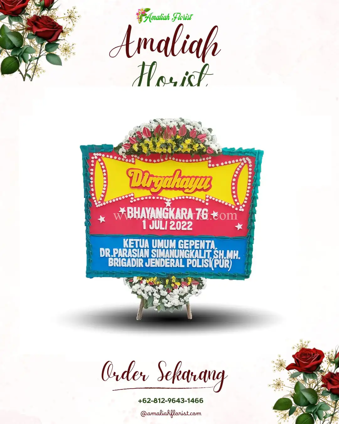 Papan Bunga HUT Ulang Tahun Kawor